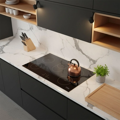 Xper Built-in Electric Ceramic Hob, 86.5cm, 5 Burners, Touch, Black –  XPVC900BTO