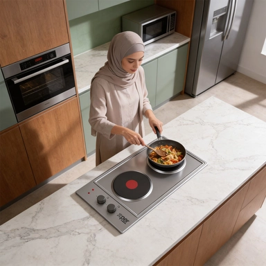 موقد كهربائي بلت ان  إكسبر، 28 سم، شعلتان، ستانلس ستيل – XPOBH300DOEO