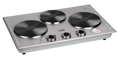  موقد كهربائي اكسبير 3 عيون، 2800 واط، ستانلس ستيل - XPHP-802-20