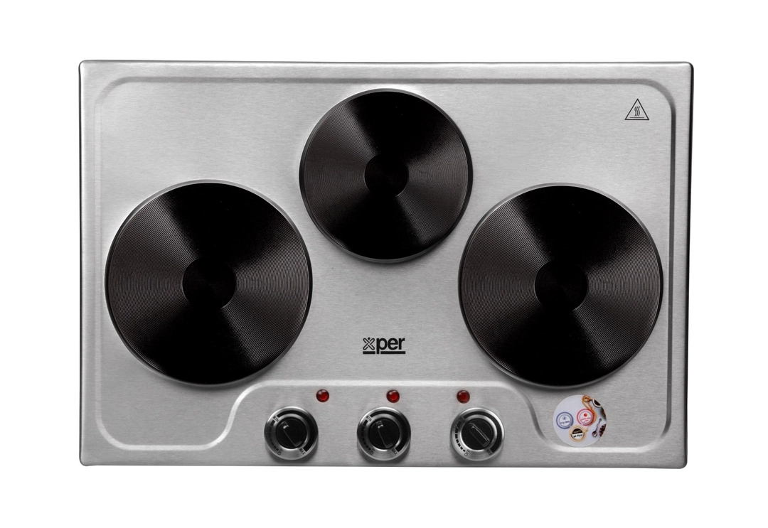  موقد كهربائي اكسبير 3 عيون، 2800 واط، ستانلس ستيل - XPHP-802-20