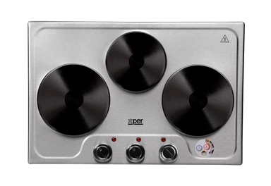  موقد كهربائي اكسبير 3 عيون، 2800 واط، ستانلس ستيل - XPHP-802-20