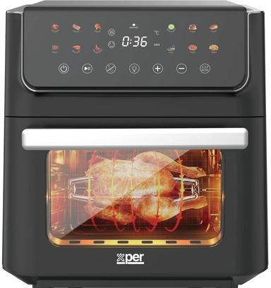 Xper 12 Touch Functions Oil-Free Fryer & Oven, Digital, 12 L, 1800 W - XPAO-12S