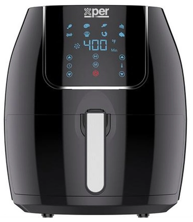 Xper Air Fryer 1700W, 5 Liters, Touch Screen, 8 Programs - XPAF-800B