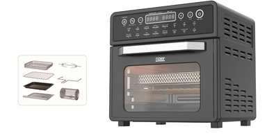 قلاية وفرن بدون زيت Xper، 18 لتر، 1500 واط، 16 وظيفة، شاشة لمس - XPAO-15BS