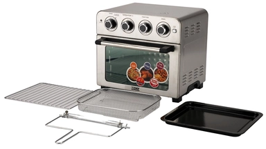 قلاية هوائية  وفرن إكسبر 23 لتر، رقمي، 23 لتر، 1700 واط، ستيل - XPAO-23S