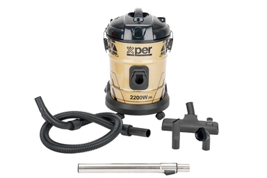 مكنسة اكسبير برميل  بدون كيس، 2200 واط، أسود وذهبي – XPVC-22W22L-23