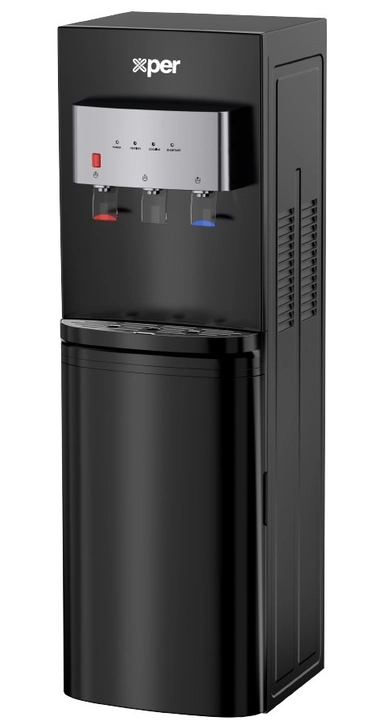 Xper Bottom Loading Water Dispenser, Hot/Cold/Normal, 3.5 Litres, Black - XP-QR70-M24