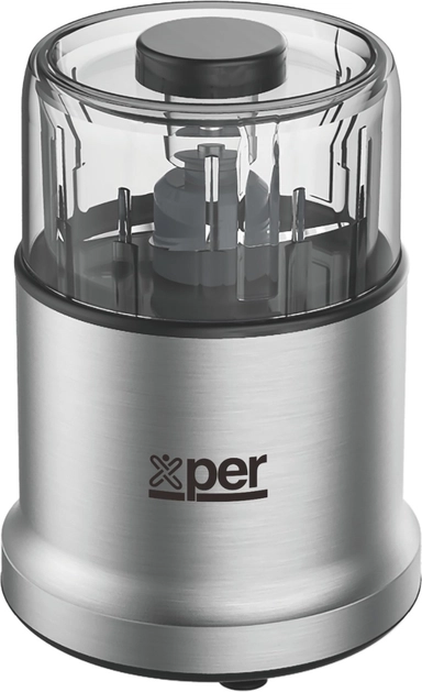 مفرمة اكسبير مع ملحقات، سعة 250 جرام، 800 واط، ستيل – XPCP-123