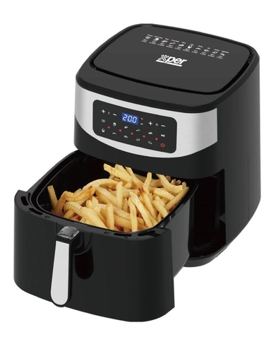 قلاية هوائية ديجيتال اكسبير، سعة 7 لتر، 1800 واط، أسود – XPAF-900S