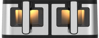 قلاية هوائية ديجيتال اكسبير بدرجين، سعة 10 لتر، 2600 واط، أسود – XPAF-5517DTW