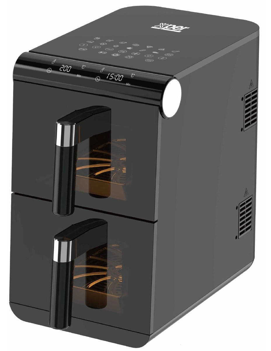 Xper Digital Vertical Dual Air Fryer, 13L, 2800W - XPAF-TT1300A