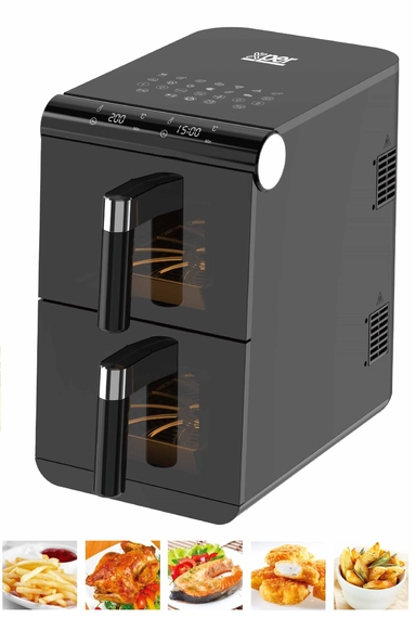 Xper Digital Vertical Dual Air Fryer, 13L, 2800W - XPAF-TT1300A