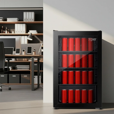 ثلاجة اكسبير عرض، 3.2 قدم مكعب، اسود - PCXP140B24