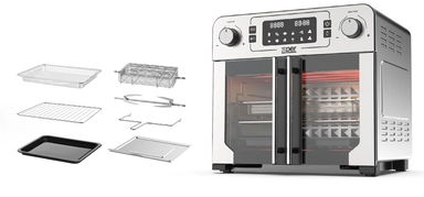 قلاية وفرن بدون زيت Xper مزدوج الباب، 23 لتر، 1700 واط - XPAO-9050S