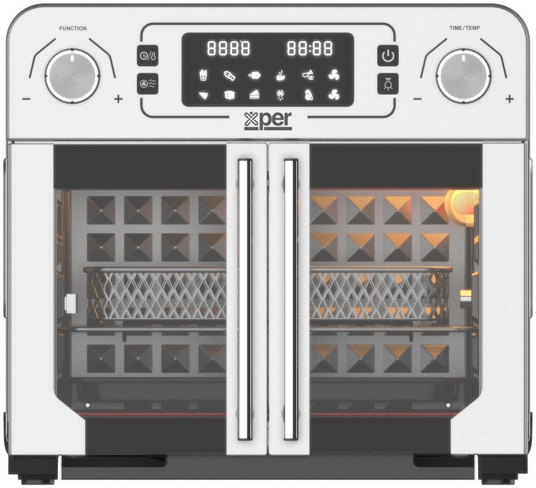 قلاية وفرن بدون زيت Xper مزدوج الباب، 23 لتر، 1700 واط - XPAO-9050S