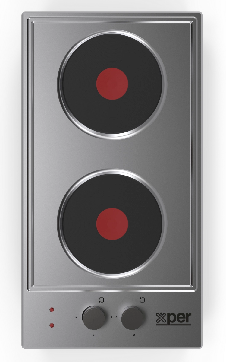 موقد كهربائي بلت ان  إكسبر، 28 سم، شعلتان، ستانلس ستيل – XPOBH300DOEO