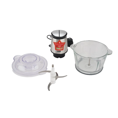 قطاعة إكسبير كهربائية،  400 واط، سعة 1.5 لتر، ستيل - XPFC-400SG