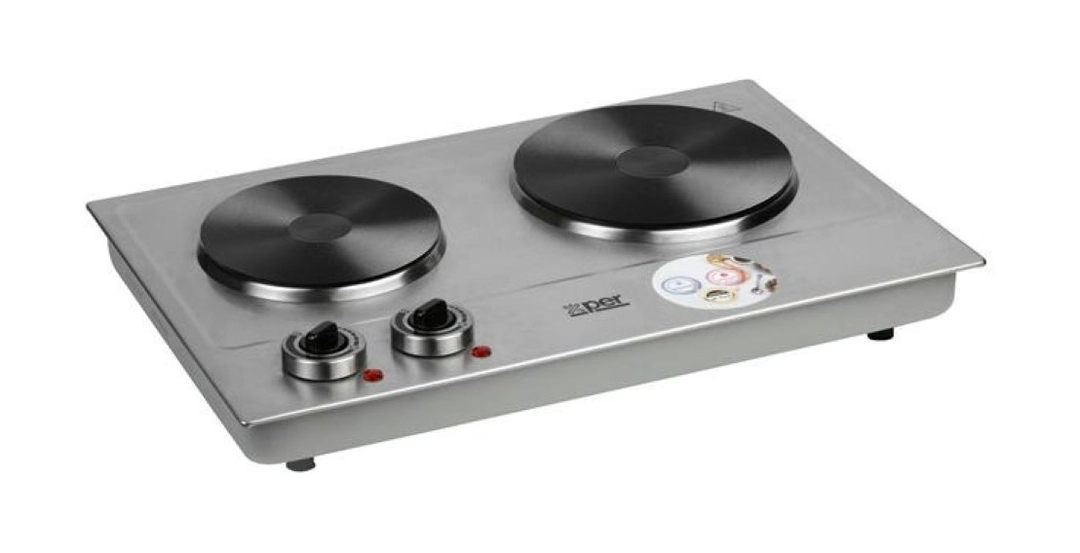 موقد كهربائي اكسبير لوح تسخين مزدوج، 2500 واط، ستيل – XPHP-801-20