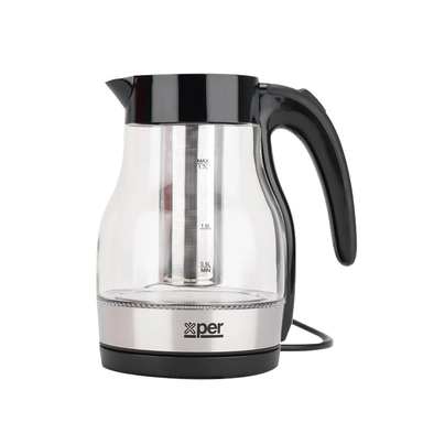 Xper Glass Kettle Electric, 1.7L, 2200W, Glass – XPKF-GM22