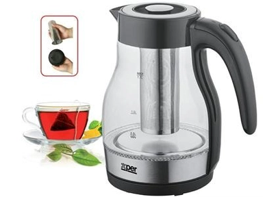 Xper Glass Kettle Electric, 1.7L, 2200W, Glass – XPKF-GM22