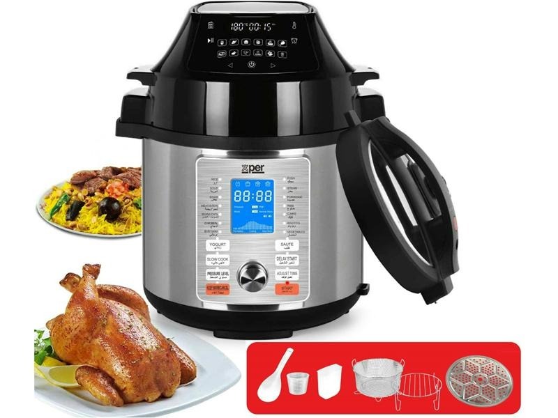 Xper Granite Pressure Cooker/Fryer 6L 1500W