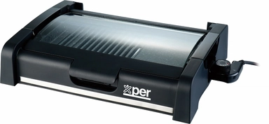  شواية صحية إكسبر، سطح جرانيت، 1650 واط، أسود -  XPGR-102M