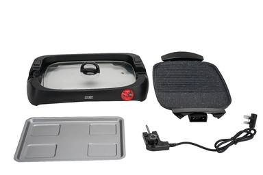  شواية صحية إكسبر، سطح جرانيت، 2000 واط، أسود -  XPGR-112M