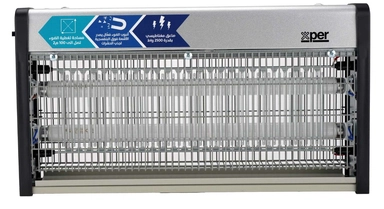Xper Insect Killer, 30W, 15×2W, Magnetic Zapper, Silver - XPIK-30