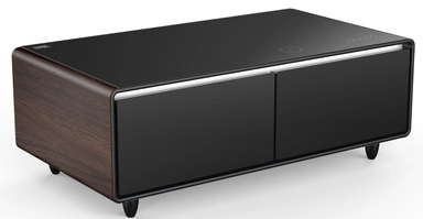 Xper Smart Table with Built-In Refrigerator, 135 Liters, Wooden - XPSTF-135WD-24