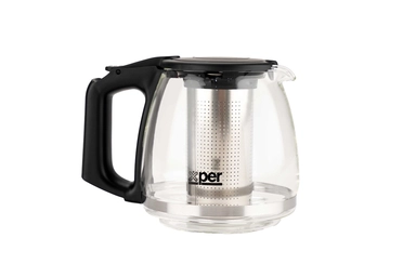 Xper Steel Kettle + Jug , Kettle, 1.7L (Steel) / 1L (Glass), 2200W, Silver – XPSTTS-999