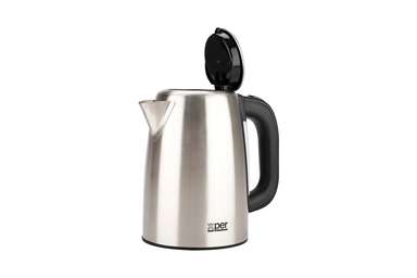 Xper Steel Kettle + Jug , Kettle, 1.7L (Steel) / 1L (Glass), 2200W, Silver – XPSTTS-999
