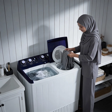 Xper Twin Tub Washing Machine 12 kg, White, TTWXP12022