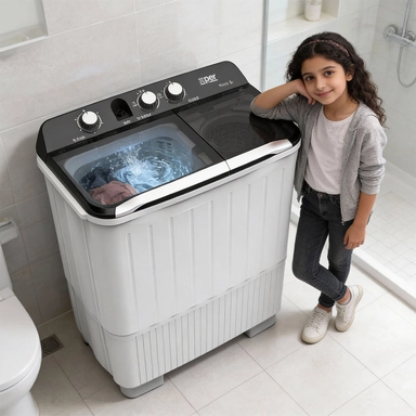 غسالة  اكسبير حوضين 9 كيلو أبيض TTWXP9022