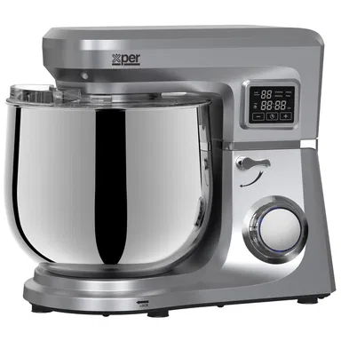 Xper Mixer 1100 Watts, 10 L., Touch Control, Timer, Silver, XPSM-1000-24