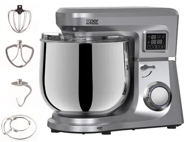 Xper Mixer 1100 Watts, 10 L., Touch Control, Timer, Silver, XPSM-1000-24