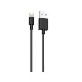 راف باور كيبل شحن ومزامنة توصيل يو اس بي ايه الى لايتنينج, 1 متر, اسود - RP-CB1014