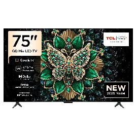 شاشة TCLسمارت 75 بوصة QD Mini LED 4k Google TV 75C6K