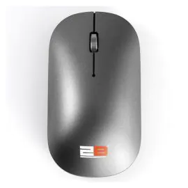 2B SlimWireless Optical Mouse with Blue Light 4000DPI Gray
