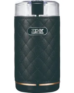 مطحنة اكسبير قوة 150 واط سعة 50 جرام بملمس جلد XPCG-300BK