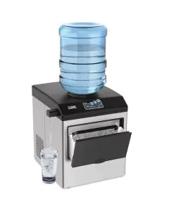 صانع ثلج بموزع ماء اكسبير 1.6 لتر تعمل بالقارورة ستيل XPIM-40SS