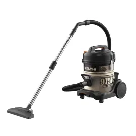 مكنسة هيتاشى برميل 18 لتر 2200 واط اسود*ذهبي CV-975FC SS220 GB