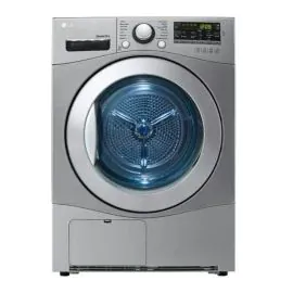 مجفف LG بمكثف سعة 7 كجم، تجفيف باستخدام مستشعر، لون فضي حجري، تشخيص ذكي من الهاتف RC7066G2F