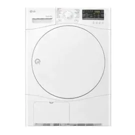 مجفف LG بمكثف سعة 7 كجم، تجفيف باستخدام مستشعر، لون أبيض، تشخيص ذكي للمشاكل RC7066A1F