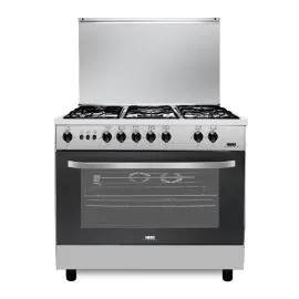 فرن هام 5 عيون غاز 55*80 استيل أمان كامل HM80GF-20