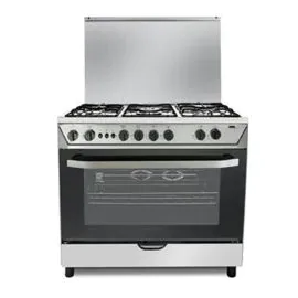 فرن هام 5 عيون غاز 60*90 استيل أمان كامل HM90GF-20