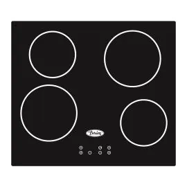 سطح تيرم 58سم 4عيون كهرباء سيراميك برتغالي أسودTRMVCMP610ET