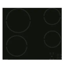 سطح اريستون بلت ان 60 سم كهرباء زجاج اسود HR611CA