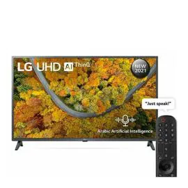 تلفزيون UP75 ذكي فائق الوضوح (UHD) من إل جي مقاس 43 بوصة بدقة 43UP7550PVG ,4K 