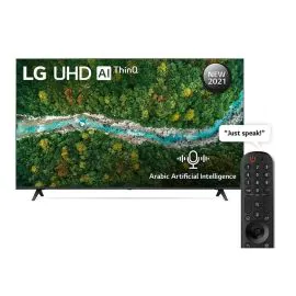 تلفزيون UP77 ذكي فائق الوضوح (UHD) من إل جي مقاس 55 بوصة بدقة 55UP7750PVB ,4K