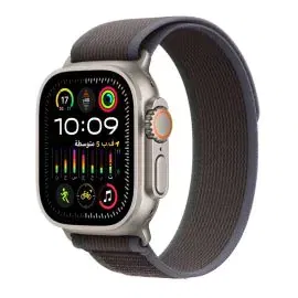 أبل ساعة الترا 2 ، 49 مللي، خاصية الاتصال، جي بي اس، سوار أسود / ازرق